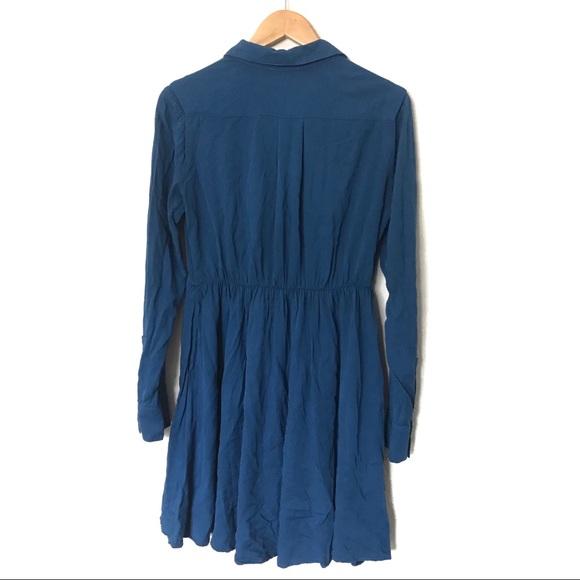 Anthropologie Maeve Dakota Blue Shirt Dress Size S - Picture 5 of 7